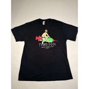 Gildan Shirt Mens Large Black Third Dose North America Tour 2021 Graphic Tee